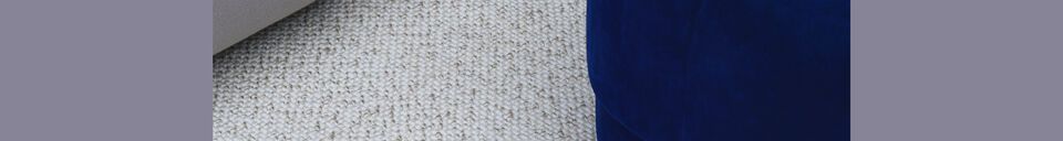 Materiali prima di tutto Tappeto in velluto beige 100x200 Polli