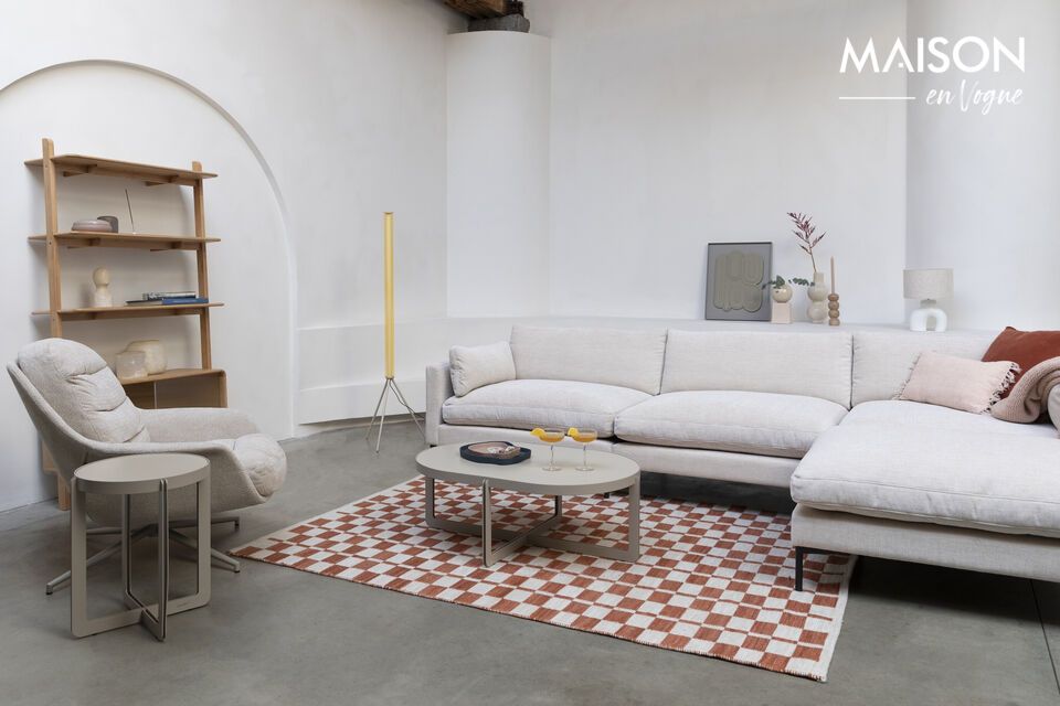Eleganza beige per un'atmosfera contemporanea.