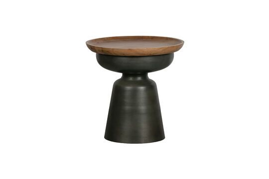 Tavolino Dana in metallo e legno nero Foto ritagliata