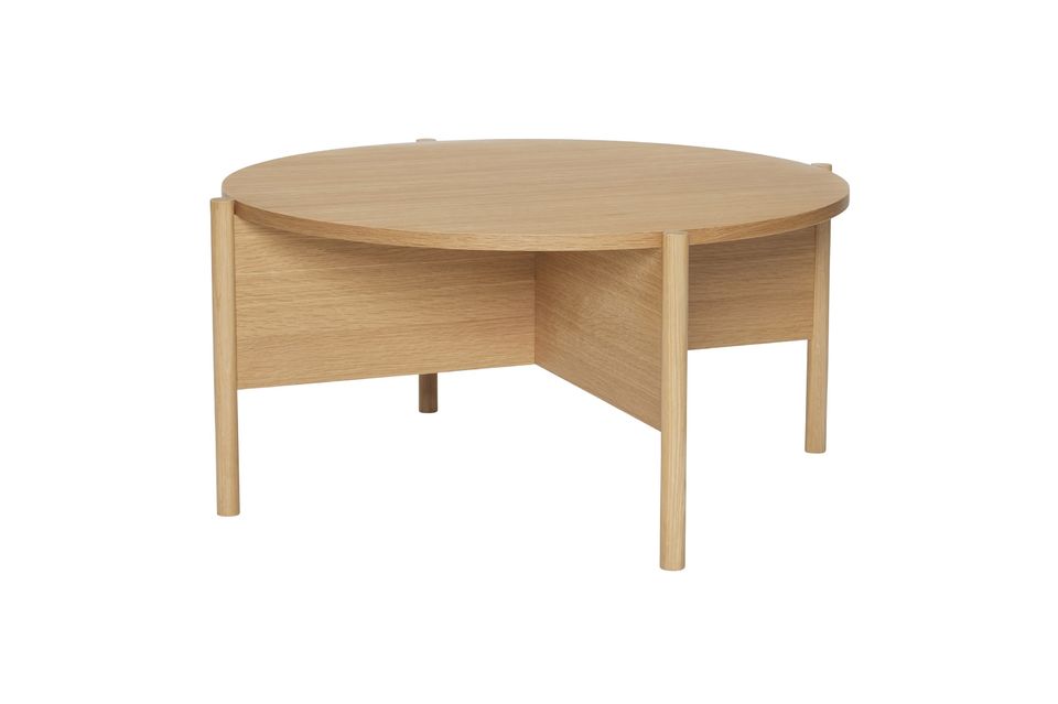 Tavolino Heritage in legno beige Hübsch