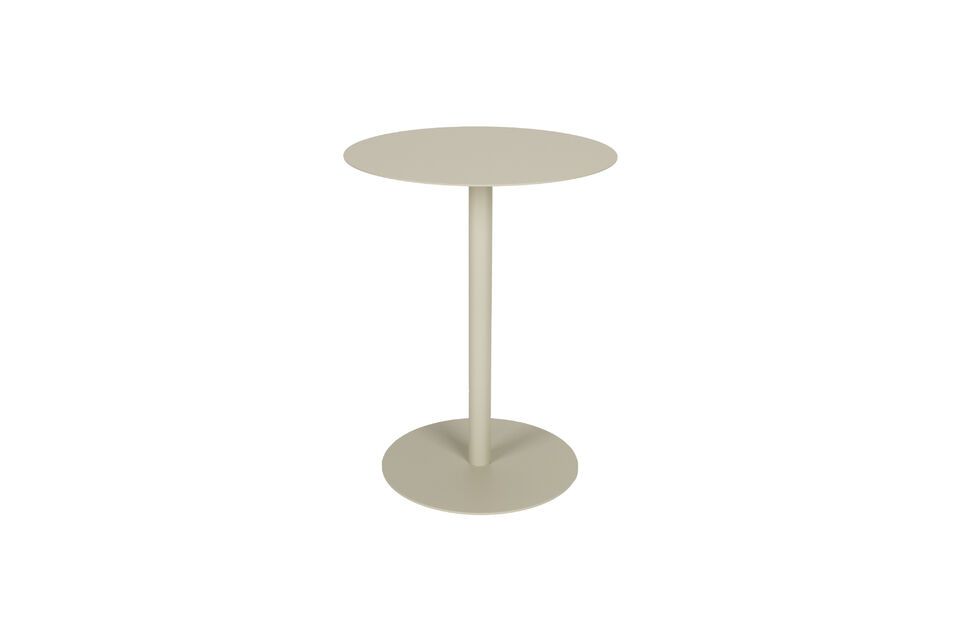 Tavolino in acciaio beige Snow Zuiver
