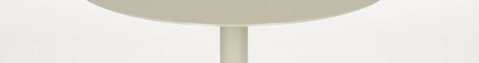 Materiali prima di tutto Tavolino in acciaio beige Snow