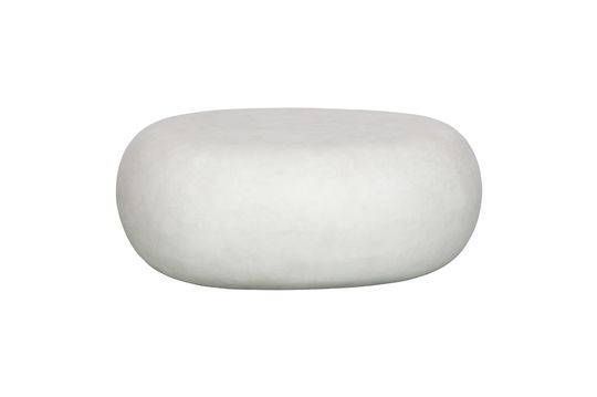 Tavolino in argilla bianca Pebble Foto ritagliata