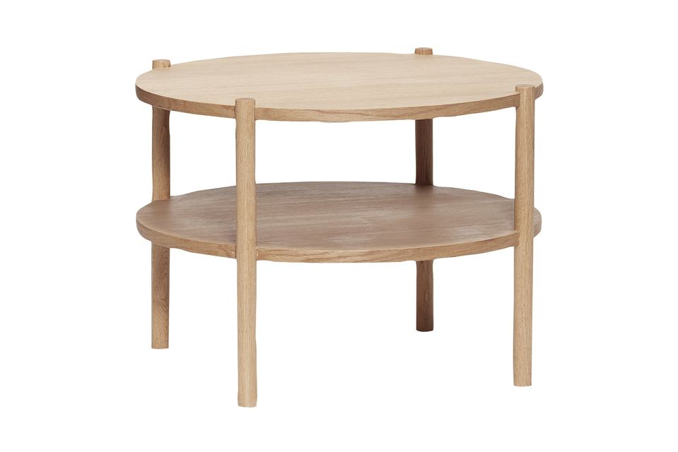 Tavolino in legno beige Acorn Hübsch