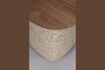 Miniatura Tavolino in legno e tessuto marrone Shelly 5