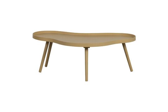 Tavolino in legno organico Mae, beige Foto ritagliata