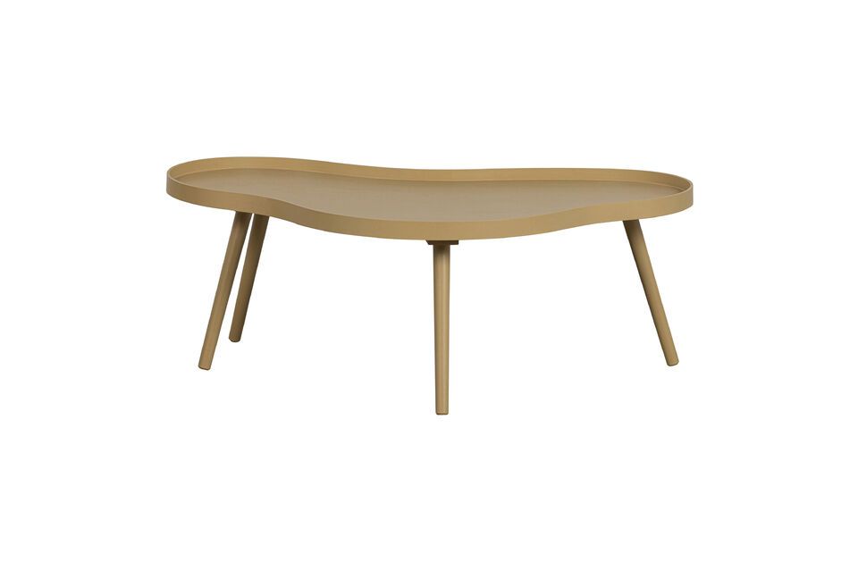 Tavolino in legno organico Mae, beige Woood