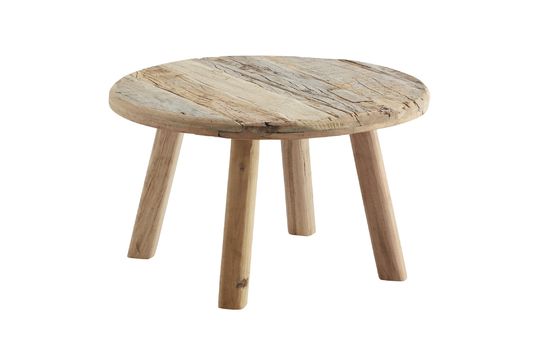 Tavolino in legno riciclato marrone Perli Foto ritagliata