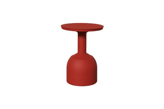 Tavolino in metallo rosso Forms