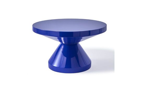 Tavolino in poliestere blu scuro Zig Zag Foto ritagliata