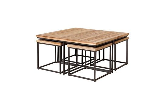 Tavolino in teak marrone Pocket