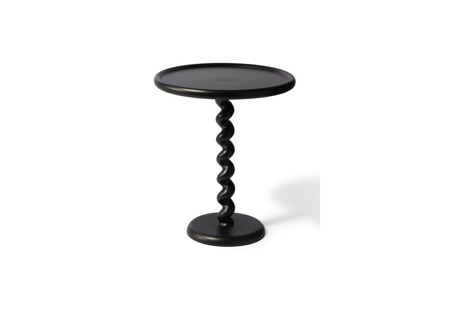 Tavolino Twister in fusione di alluminio nero Pols Potten