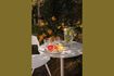 Miniatura Tavolo bistrot in acciaio beige Snow 3