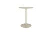 Miniatura Tavolo bistrot in acciaio beige Snow 1