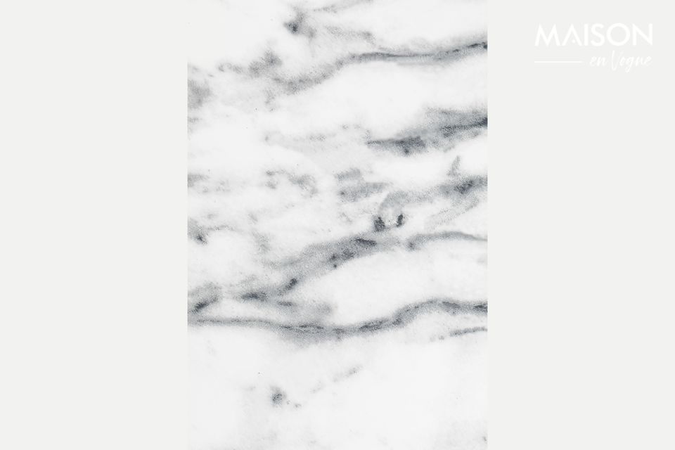 Tavolo bistrot in marmo di neve - 2