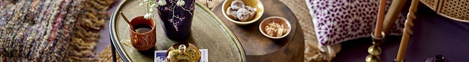 Materiali prima di tutto Tavolo con piedistallo in mango marrone Taïs