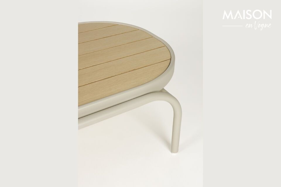 Tavolo da giardino in alluminio beige Vista - 8