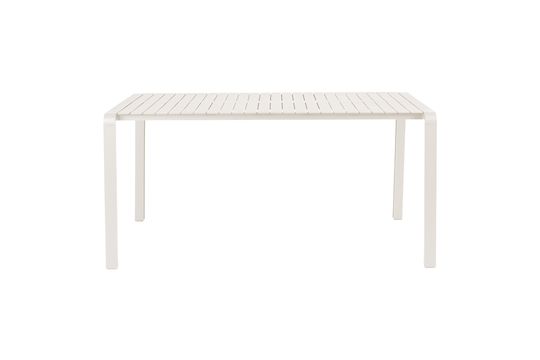 Tavolo da giardino in alluminio bianco Vondel