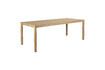 Miniatura Tavolo da pranzo in impiallacciatura di frassino beige 220x90 Sticks 5