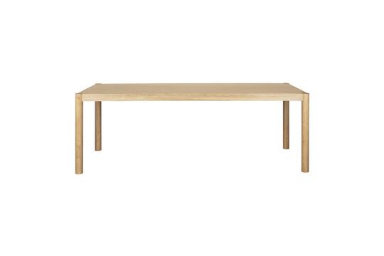 Tavolo da pranzo in impiallacciatura di frassino beige 220x90 Sticks Foto ritagliata
