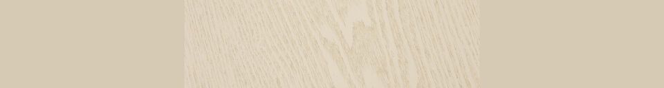 Materiali prima di tutto Tavolo da pranzo in impiallacciatura di frassino beige Pilar