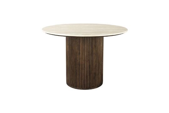 Tavolo da pranzo in legno beige Arda Foto ritagliata