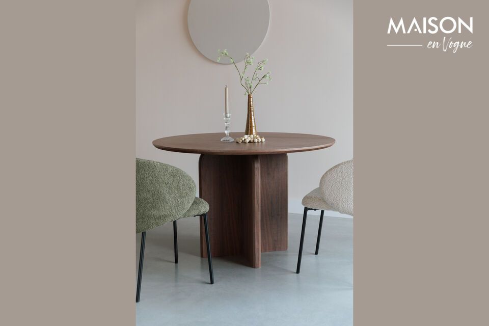 Tavolo da pranzo in legno marrone Laurent White Label