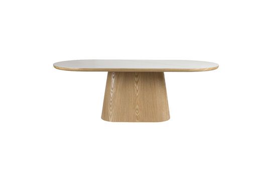 Tavolo da pranzo ovale in legno beige 200x90 Almira Foto ritagliata
