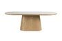 Miniatura Tavolo da pranzo ovale in legno beige 200x90 Almira Foto ritagliata