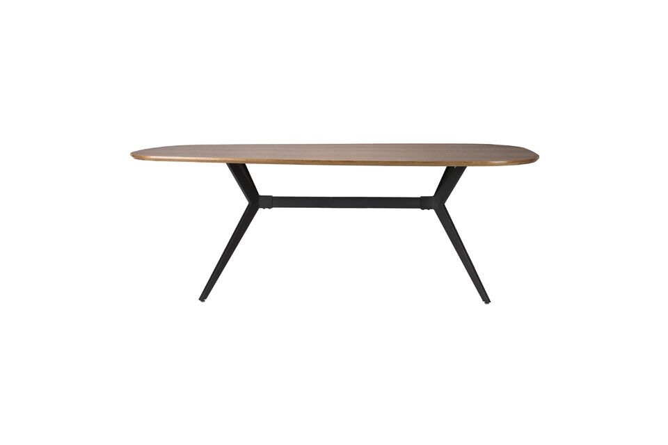 Tavolo da pranzo rettangolare in legno beige Chase White Label