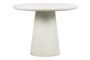 Miniatura Tavolo da pranzo rotondo Damon in fibra di argilla bianca Foto ritagliata