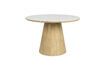 Miniatura Tavolo da pranzo rotondo in legno beige Almira 4