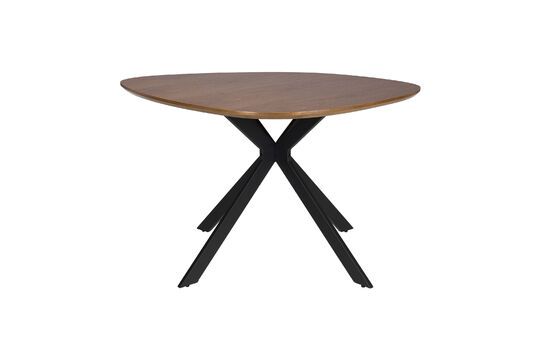 Tavolo da pranzo rotondo in legno beige Chase Foto ritagliata