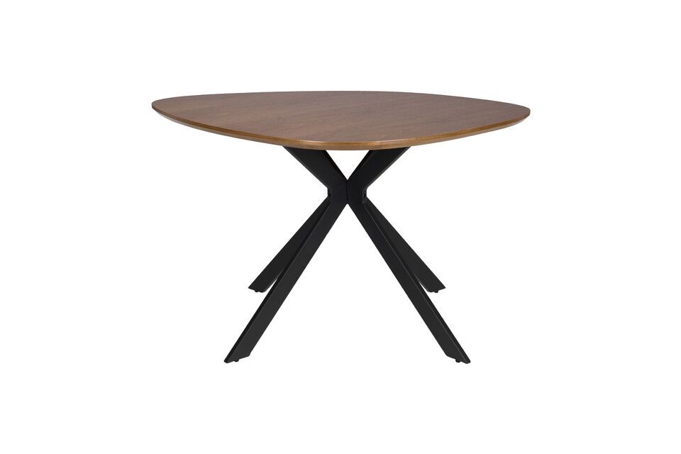Tavolo da pranzo rotondo in legno beige Chase White Label