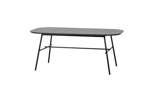 Tavolo Elegance in legno di mango e metallo nero Foto ritagliata