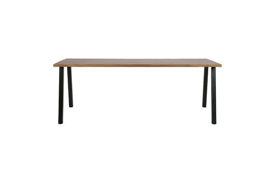 Tavolo in legno con base in metallo nero James Foto ritagliata