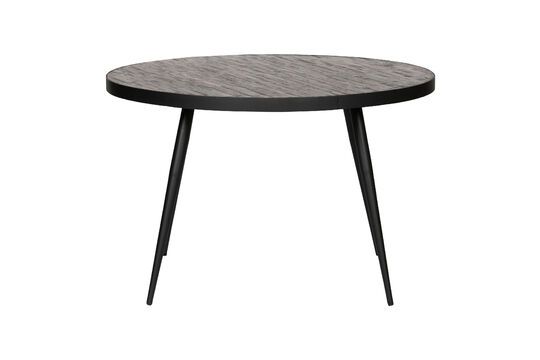 Tavolo in legno e metallo nero Vic Foto ritagliata