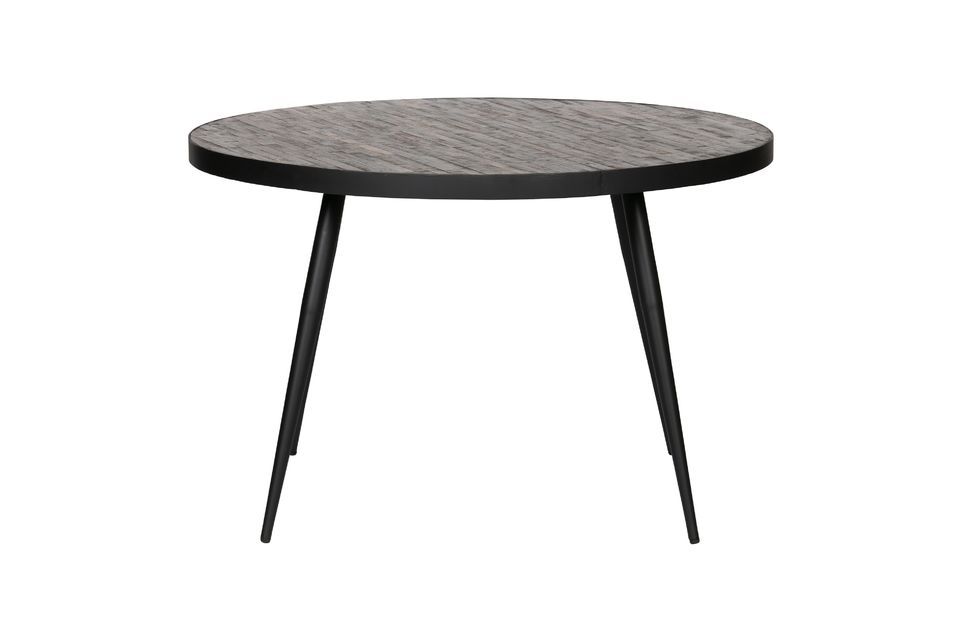 Tavolo in legno e metallo nero Vic Woood
