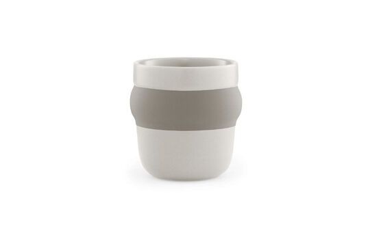 Tazza da caffè espresso in ceramica beige Obi Foto ritagliata