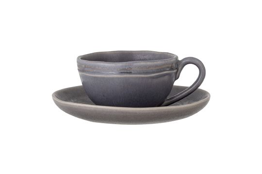 Tazza da cappuccino e piattino Raben grigio Foto ritagliata
