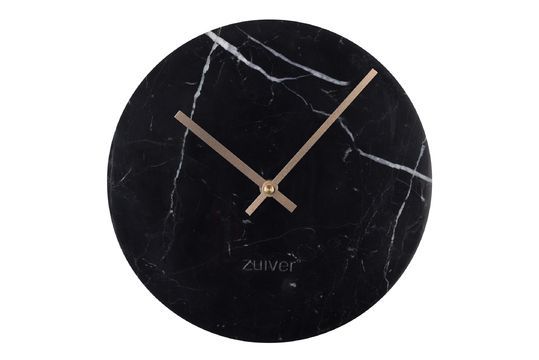Time Orologio in marmo nero Foto ritagliata