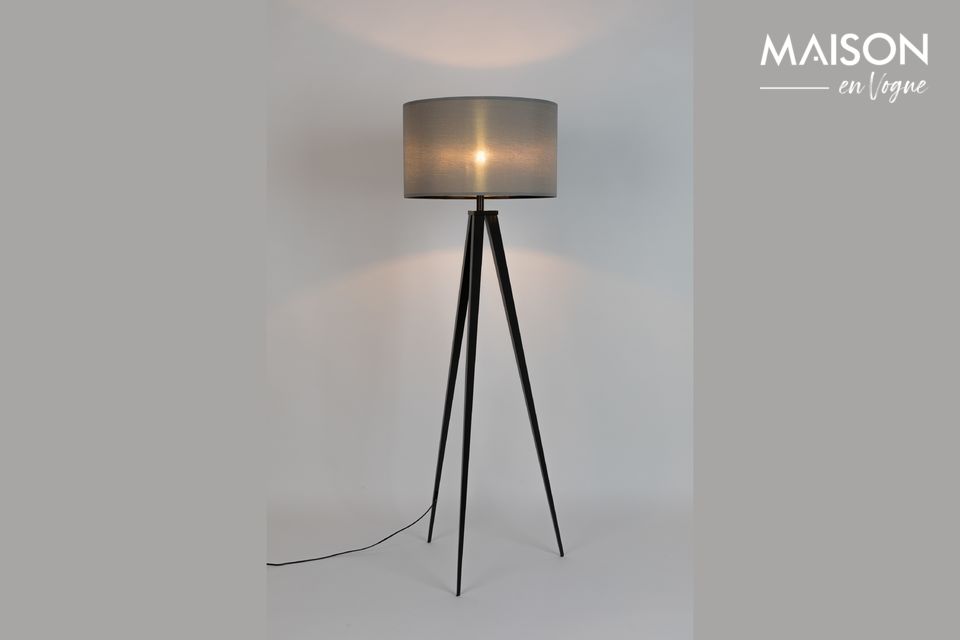 Trépied Lampada da terra Nero Grigio Zuiver