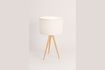 Miniatura Tripod Lampada da tavolo in legno bianco 6