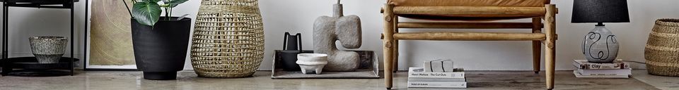Materiali prima di tutto Vaso di cartapesta grigio Banael per decorazione