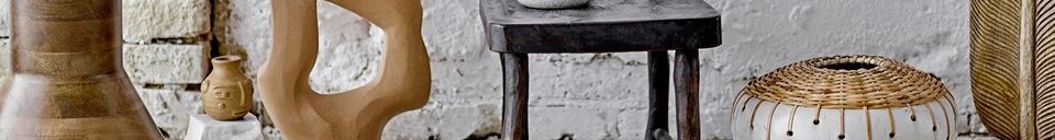 Materiali prima di tutto Vaso in ceramica bianca Kang per la decorazione