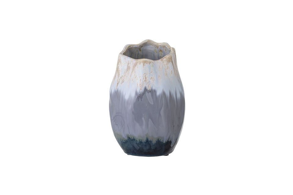 Vaso in ceramica blu Jace per la decorazione Bloomingville