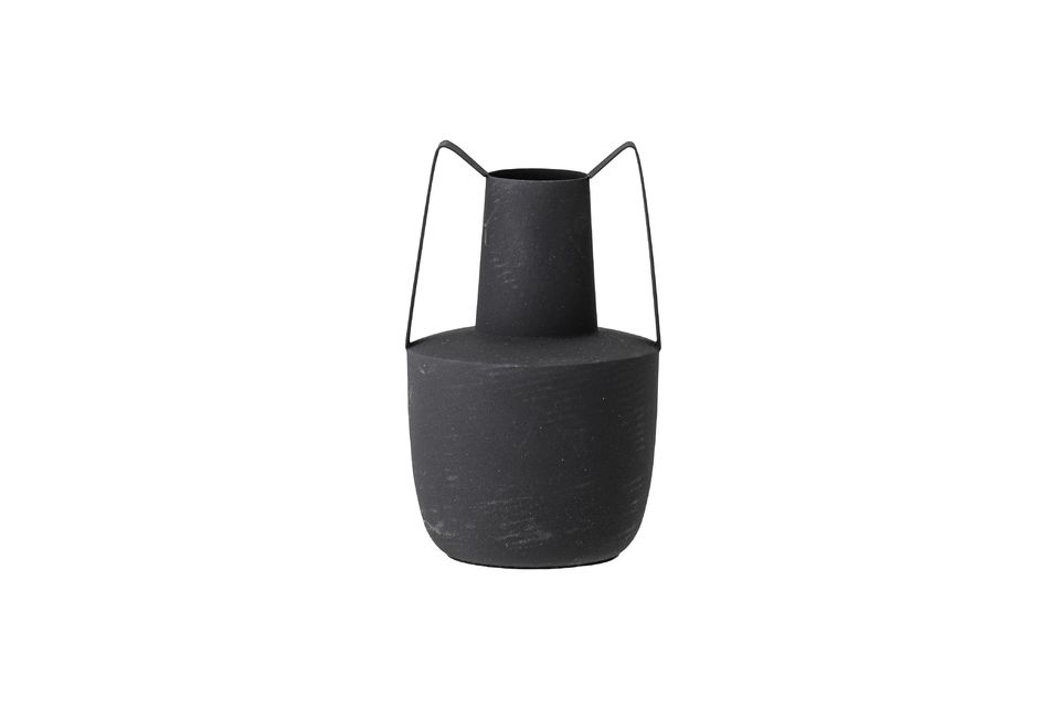 Vaso in metallo nero Itamar Bloomingville