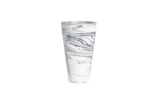 Vaso in resina grigio 25 cm Conico