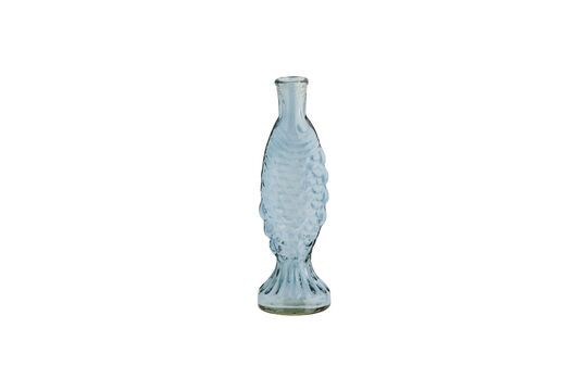Vaso in vetro azzurro H20 Fish