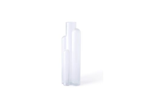 Vaso in vetro soffiato bianco Metropolis